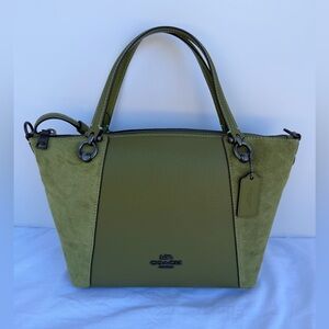 NWT Coach Olive Green Kacey Satchel Bag